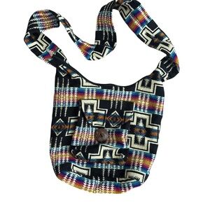 Large Ratan Knit Messenger Crossbody Bag - From Ecuador